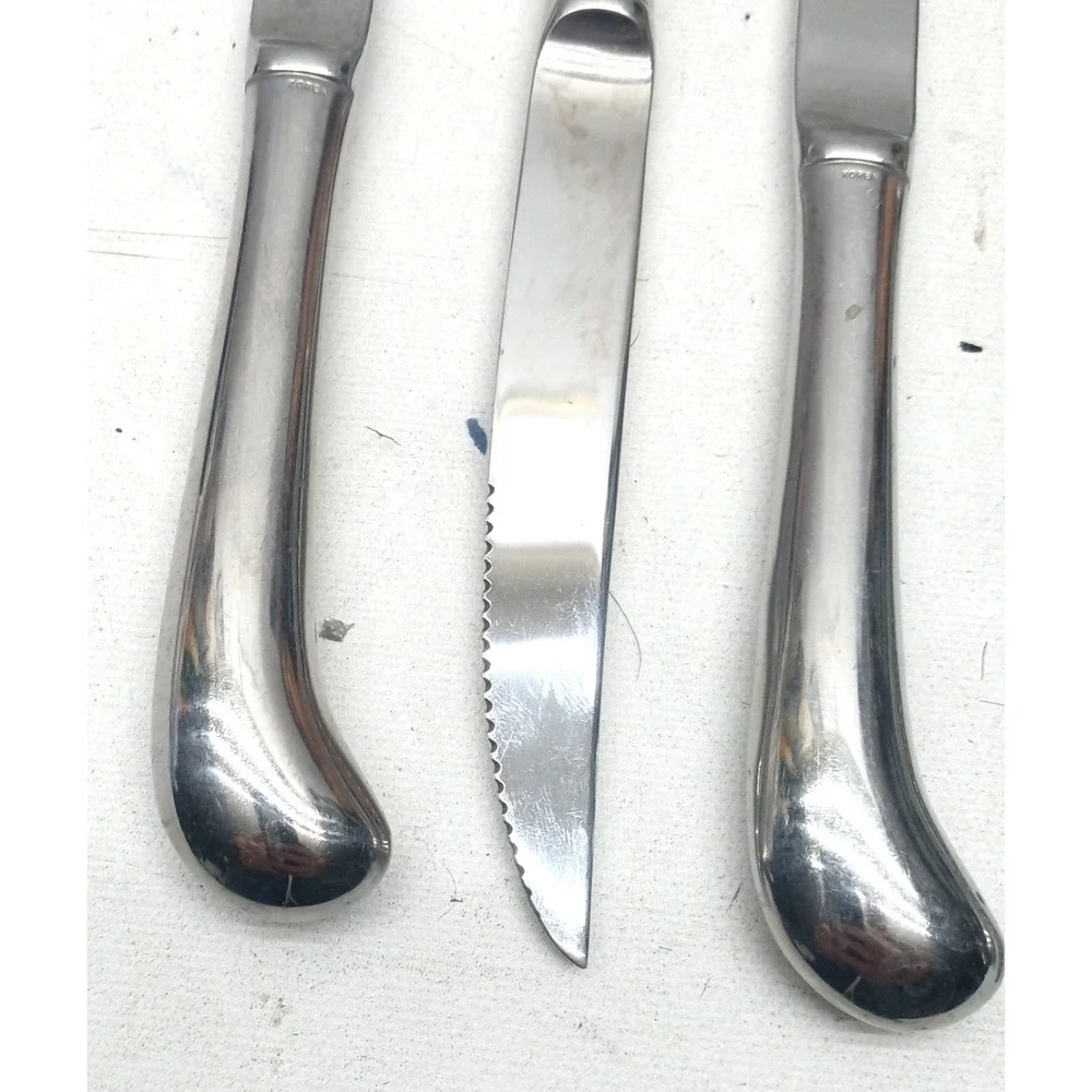 KOREAN PISTOL‎ HANDLED Stainless Steel Steak Knives 9.5